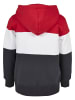 Urban Classics Sweat & Fleece - Hoody in fire red/white/navy