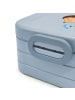 Mr. & Mrs. Panda MEPAL Bentobox Igel Blumen Motiv mit Spruch in Blau Pastell