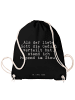 Mr. & Mrs. Panda Stofftasche Als der liebe Gott... mit Spruch in Schwarz