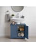 relaxdays Waschbeckenunterschrank in Grau - (B)60 x (H)60 x (T)30 cm