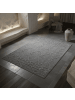 KADIMA DESIGN Teppich Outdoor Flachgewebe Berber-Muster Polypropylen Terrasse in Grau