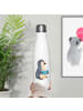 Mr. & Mrs. Panda Trinkflasche Pinguin Buch ohne Spruch in Weiß