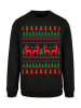 F4NT4STIC Sweatshirt Christmas Reindeers Weihnachten Muster in schwarz