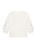 BETTY & CO Casual-Bluse mit Spitzeneinsatz in Weiß