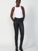 KOROSHI LANGE JEANS SCHMALE HOSE in SCHWARZ