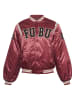 FUBU College Jackets in red/black/creme