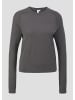 QS Strickpullover langarm in Grau