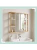 relaxdays Spiegelschrank in Weiß - (B)62 x (H)64 x (T)21 cm