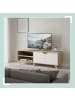 relaxdays TV-Lowboard in Natur/ Weiß - (B)140 x (H)50 x (T)40 cm