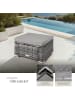 tectake Rattan Sitzhocker Bitonto 53 x 53 x 26 cm, grau