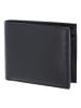oxmox Leather Geldbörse RFID Schutz Leder 12 cm schwarz-freedom cross