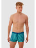 BECO the world of aquasports Square Leg Badeshorts BEaktive Swimwear Trunks in hellblau-dunkelblau