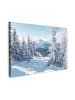 MuchoWow Leinwand bilder Schneelandschaft (BxH)