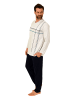 NORMANN Schlafanzug langarm Pyjama - 84609 in grau