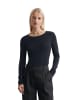Marc O'Polo Langarm-Strickpullover slim in deep night blue