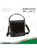 Toscanto Leder Umhängetasche Toscanto Tasche schwarz ca. 18cm