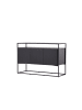 ebuy24 Sideboard Kingsport Schwarz 120 x 45 cm