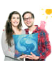 Mr. & Mrs. Panda Kissen 40 x 40 Sternzeichen Fische Design ohne ... in Weiß