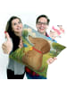 Mr. & Mrs. Panda Kopfkissen Hund Blume Design ohne Spruch in Weiß