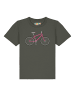 wat? Apparel T-Shirt Pink Bike in Khaki