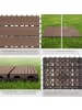 tectake Terrassenfliesen Tegulas 31 x 31 x 2,2 cm, braun