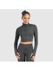 SMILODOX Crop Jacke Nilai in Anthrazit