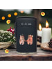 Mr. & Mrs. Panda Feuerzeug Bär Heirat ohne Spruch in Schwarz