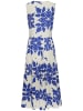 Vivance by Lascana Maxikleid in creme-blau bedruckt