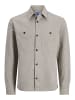 Jack & Jones Hemd JPRBLURAYLE LINEN BL. SOLID LS in Grau