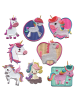 Catch the Patch Einhorn Set 8 Stück TierApplikation Bügelbild inBunt