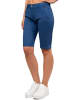 Cipo & Baxx Cipo & Baxx Damen Straight Fit Capri Hose Mid Waist WK186 Navy Blue W25/