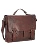 Pride and Soul Baggie Aktentasche Leder 35 cm Laptopfach in braun