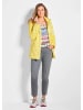 GOLDNER Kurzgröße:  Herbstjacke Damen, wellige Steppung in gelb