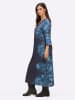 sheego Jersey-Kleid in tiefblau-bedruckt