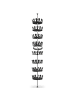 tectake Schuhkarussell  26,5 x 100-300 cm, schwarz