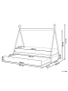 Beliani Kinderbett TALMONTIERS  in Weiß - (W) 99 x (H) 171 x (L) 209 cm