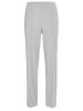 GOLDNER Kurzgröße:  Rippenhose mit Biesen in grau