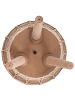 Beliani Outdoor Blumentopf DARMERA in Braun/Beige - (W) 30 x (H) 23 x (L) 30 cm