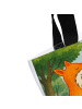 Mr. & Mrs. Panda Tote Bag Füchse Liebe Design ohne Spruch in Weiß