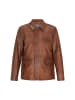 DreiMaster Men Leather Jacket in cognac