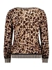 Betty Barclay Strickpullover mit Animalprint in Taupe/Beige