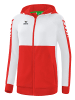 erima Damen Six Wings Trainingsjacke mit Kapuze in rot/weiss
