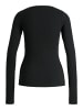 JJXX Basic Langarmshirt Rippstrick Jxfreya in black