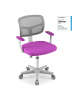 COSTWAY Schreibtischstuhl 3-10 Jahren Drehbar in Flieder