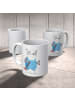 Mr. & Mrs. Panda Kaffeetasse Hausmeister Herz ohne Spruch in Weiß
