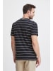FQ1924 T-Shirt FQTom SS stripe tee w logo print in Dunkelblau