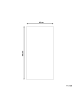 Beliani Outdoorteppich ROHTAK in Schwarz/Weiß - (W) 90 x (H) 0.5 x (L) 180 cm