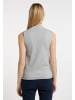 DreiMaster Damen Strick Top in Grau Melange