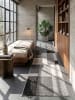 KADIMA DESIGN Teppich Kurzflor Patchwork pflegeleicht Wohnzimmer Esszimmer in Grau