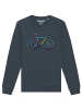 wat? Apparel Sweatshirt Fahrrad by night in India Ink Grey